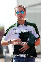 Robin Frijns (NLD) Caterham Test and Reserve Driver. 21.08.2014. Formula 1 World Championship, Rd 12, Belgian Grand Prix, Spa Francorchamps, Belgium, Preparation Day.