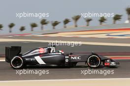 Adrian Sutil (GER) Sauber C33. 04.04.2014. Formula 1 World Championship, Rd 3, Bahrain Grand Prix, Sakhir, Bahrain, Practice Day