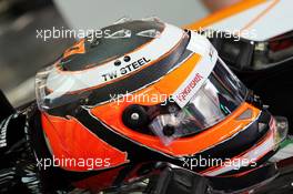 Nico Hulkenberg (GER) Sahara Force India F1 VJM07. 04.04.2014. Formula 1 World Championship, Rd 3, Bahrain Grand Prix, Sakhir, Bahrain, Practice Day