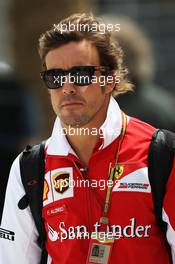 Fernando Alonso (ESP) Ferrari. 04.04.2014. Formula 1 World Championship, Rd 3, Bahrain Grand Prix, Sakhir, Bahrain, Practice Day