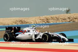 Felipe Nasr (BRA) Williams FW36 Test and Reserve Driver. 04.04.2014. Formula 1 World Championship, Rd 3, Bahrain Grand Prix, Sakhir, Bahrain, Practice Day