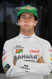 Sergio Perez (MEX) Sahara Force India F1. 04.04.2014. Formula 1 World Championship, Rd 3, Bahrain Grand Prix, Sakhir, Bahrain, Practice Day