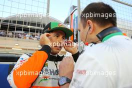 Sergio Perez (MEX), Sahara Force India  06.04.2014. Formula 1 World Championship, Rd 3, Bahrain Grand Prix, Sakhir, Bahrain, Race Day.