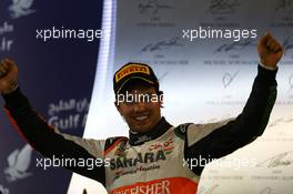 3rd place sp. 06.04.2014. Formula 1 World Championship, Rd 3, Bahrain Grand Prix, Sakhir, Bahrain, Race Day.