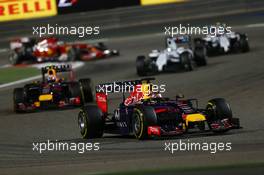 Sebastian Vettel (GER) Red Bull Racing RB10. 06.04.2014. Formula 1 World Championship, Rd 3, Bahrain Grand Prix, Sakhir, Bahrain, Race Day.