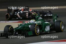 Marcus Ericsson (SWE) Caterham CT05. 06.04.2014. Formula 1 World Championship, Rd 3, Bahrain Grand Prix, Sakhir, Bahrain, Race Day.