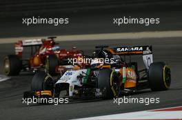 Nico Hulkenberg (GER) Sahara Force India F1 VJM07. 06.04.2014. Formula 1 World Championship, Rd 3, Bahrain Grand Prix, Sakhir, Bahrain, Race Day.