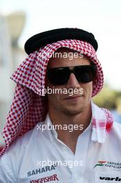 Nico Hulkenberg (GER) Sahara Force India F1. 06.04.2014. Formula 1 World Championship, Rd 3, Bahrain Grand Prix, Sakhir, Bahrain, Race Day.