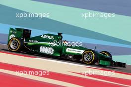Kamui Kobayashi (JPN) Caterham CT05. 05.04.2014. Formula 1 World Championship, Rd 3, Bahrain Grand Prix, Sakhir, Bahrain, Qualifying Day.