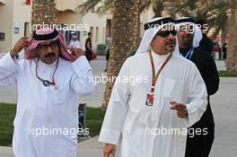 (L to R): Muhammed Al Khalifa (BRN) Bahrain Circuit Chairman and Prince Salman bin Hamad bin Isa Al Khalifa, Crown Prince of Bahrain 05.04.2014. Formula 1 World Championship, Rd 3, Bahrain Grand Prix, Sakhir, Bahrain, Qualifying Day.