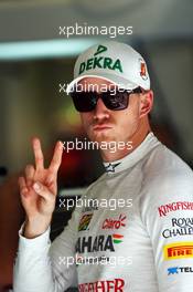 Nico Hulkenberg (GER) Sahara Force India F1. 05.04.2014. Formula 1 World Championship, Rd 3, Bahrain Grand Prix, Sakhir, Bahrain, Qualifying Day.