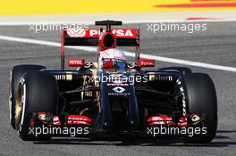 Romain Grosjean (FRA) Lotus F1 E22. 05.04.2014. Formula 1 World Championship, Rd 3, Bahrain Grand Prix, Sakhir, Bahrain, Qualifying Day.