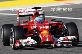 Fernando Alonso (ESP) Ferrari F14-T. 05.04.2014. Formula 1 World Championship, Rd 3, Bahrain Grand Prix, Sakhir, Bahrain, Qualifying Day.