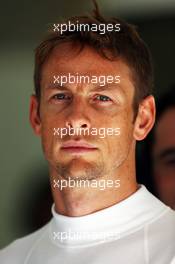 Jenson Button (GBR) McLaren. 05.04.2014. Formula 1 World Championship, Rd 3, Bahrain Grand Prix, Sakhir, Bahrain, Qualifying Day.