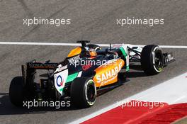 Nico Hulkenberg (GER) Sahara Force India F1 VJM07. 05.04.2014. Formula 1 World Championship, Rd 3, Bahrain Grand Prix, Sakhir, Bahrain, Qualifying Day.
