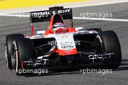 Jules Bianchi (FRA) Marussia F1 Team MR03. 05.04.2014. Formula 1 World Championship, Rd 3, Bahrain Grand Prix, Sakhir, Bahrain, Qualifying Day.