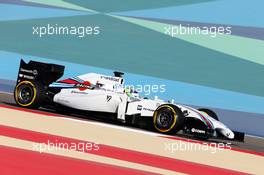 Felipe Massa (BRA) Williams FW36. 05.04.2014. Formula 1 World Championship, Rd 3, Bahrain Grand Prix, Sakhir, Bahrain, Qualifying Day.