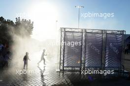 Fans enjoy the cool zone. 06.04.2014. Formula 1 World Championship, Rd 3, Bahrain Grand Prix, Sakhir, Bahrain, Race Day.