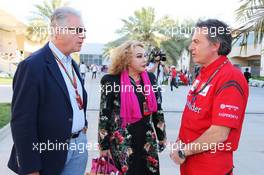 Piero Ferrari (ITA) Ferrari Vice-President (Left). 06.04.2014. Formula 1 World Championship, Rd 3, Bahrain Grand Prix, Sakhir, Bahrain, Race Day.