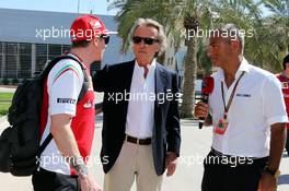 Kimi Raikkonen (FIN) Ferrari with Luca di Montezemolo (ITA) Ferrari President. 06.04.2014. Formula 1 World Championship, Rd 3, Bahrain Grand Prix, Sakhir, Bahrain, Race Day.