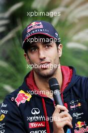 Daniel Ricciardo (AUS) Red Bull Racing. 03.04.2014. Formula 1 World Championship, Rd 3, Bahrain Grand Prix, Sakhir, Bahrain, Preparation Day.