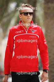 Max Chilton (GBR) Marussia F1 Team. 03.04.2014. Formula 1 World Championship, Rd 3, Bahrain Grand Prix, Sakhir, Bahrain, Preparation Day.