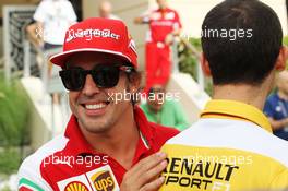 Fernando Alonso (ESP) Ferrari. 03.04.2014. Formula 1 World Championship, Rd 3, Bahrain Grand Prix, Sakhir, Bahrain, Preparation Day.