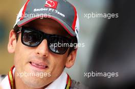 Adrian Sutil (GER) Sauber. 03.04.2014. Formula 1 World Championship, Rd 3, Bahrain Grand Prix, Sakhir, Bahrain, Preparation Day.