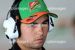 Sergio Perez (MEX), Sahara Force India  07.11.2014. Formula 1 World Championship, Rd 18, Brazilian Grand Prix, Sao Paulo, Brazil, Practice Day.