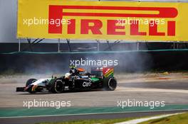 Felipe Nasr (BRA) Williams FW36 Test and Reserve Driver spins. 07.11.2014. Formula 1 World Championship, Rd 18, Brazilian Grand Prix, Sao Paulo, Brazil, Practice Day.