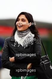 Giulia Maria Testoni (BRA), girlfriend of Felipe Nasr (BRA) Williams Test and Reserve Driver. 07.11.2014. Formula 1 World Championship, Rd 18, Brazilian Grand Prix, Sao Paulo, Brazil, Practice Day.