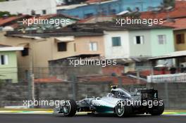 Nico Rosberg (GER) Mercedes AMG F1 W05. 07.11.2014. Formula 1 World Championship, Rd 18, Brazilian Grand Prix, Sao Paulo, Brazil, Practice Day.