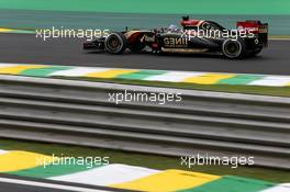 Romain Grosjean (FRA), Lotus F1 Team  07.11.2014. Formula 1 World Championship, Rd 18, Brazilian Grand Prix, Sao Paulo, Brazil, Practice Day.