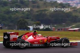 Kimi Raikkonen (FIN) Ferrari F14-T. 07.11.2014. Formula 1 World Championship, Rd 18, Brazilian Grand Prix, Sao Paulo, Brazil, Practice Day.