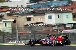 Daniil Kvyat (RUS) Scuderia Toro Rosso STR9. 07.11.2014. Formula 1 World Championship, Rd 18, Brazilian Grand Prix, Sao Paulo, Brazil, Practice Day.