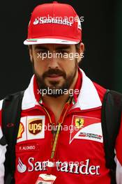 Fernando Alonso (ESP) Ferrari. 07.11.2014. Formula 1 World Championship, Rd 18, Brazilian Grand Prix, Sao Paulo, Brazil, Practice Day.