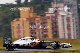 Kevin Magnussen (DEN) McLaren MP4-29. 07.11.2014. Formula 1 World Championship, Rd 18, Brazilian Grand Prix, Sao Paulo, Brazil, Practice Day.