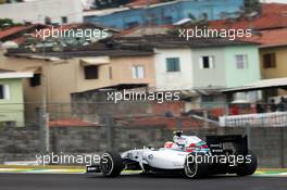 Felipe Nasr (BRA) Williams FW36 Test and Reserve Driver. 07.11.2014. Formula 1 World Championship, Rd 18, Brazilian Grand Prix, Sao Paulo, Brazil, Practice Day.
