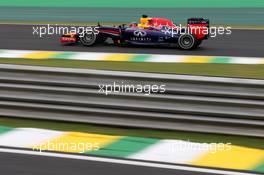 Sebastian Vettel (GER), Red Bull Racing  07.11.2014. Formula 1 World Championship, Rd 18, Brazilian Grand Prix, Sao Paulo, Brazil, Practice Day.