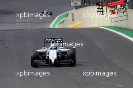 Felipe Massa (BRA), Williams F1 Team  09.11.2014. Formula 1 World Championship, Rd 18, Brazilian Grand Prix, Sao Paulo, Brazil, Race Day.