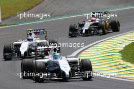 Felipe Massa (BRA) Williams FW36. 09.11.2014. Formula 1 World Championship, Rd 18, Brazilian Grand Prix, Sao Paulo, Brazil, Race Day.
