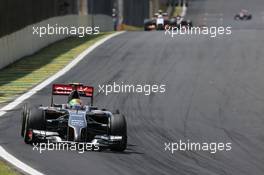 Esteban Gutierrez (MEX), Sauber F1 Team  09.11.2014. Formula 1 World Championship, Rd 18, Brazilian Grand Prix, Sao Paulo, Brazil, Race Day.