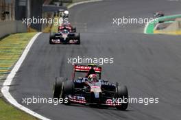 Daniil Kvyat (RUS), Scuderia Toro Rosso  09.11.2014. Formula 1 World Championship, Rd 18, Brazilian Grand Prix, Sao Paulo, Brazil, Race Day.