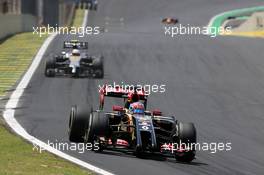 Romain Grosjean (FRA), Lotus F1 Team  09.11.2014. Formula 1 World Championship, Rd 18, Brazilian Grand Prix, Sao Paulo, Brazil, Race Day.