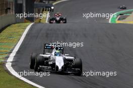 Felipe Massa (BRA), Williams F1 Team  09.11.2014. Formula 1 World Championship, Rd 18, Brazilian Grand Prix, Sao Paulo, Brazil, Race Day.