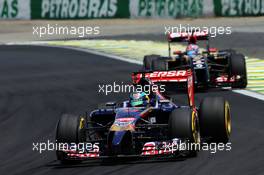 Jean-Eric Vergne (FRA) Scuderia Toro Rosso STR9. 09.11.2014. Formula 1 World Championship, Rd 18, Brazilian Grand Prix, Sao Paulo, Brazil, Race Day.