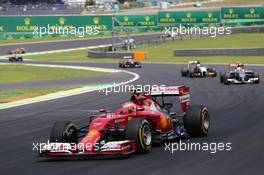 Kimi Raikkonen (FIN) Ferrari F14-T. 09.11.2014. Formula 1 World Championship, Rd 18, Brazilian Grand Prix, Sao Paulo, Brazil, Race Day.