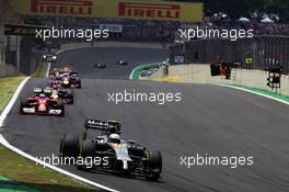 Kevin Magnussen (DEN) McLaren MP4-29. 09.11.2014. Formula 1 World Championship, Rd 18, Brazilian Grand Prix, Sao Paulo, Brazil, Race Day.