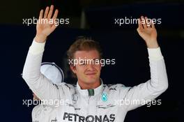 Pole for Nico Rosberg (GER) Mercedes AMG F1 W05. 08.11.2014. Formula 1 World Championship, Rd 18, Brazilian Grand Prix, Sao Paulo, Brazil, Qualifying Day.