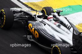 Kevin Magnussen (DEN) McLaren MP4-29. 08.11.2014. Formula 1 World Championship, Rd 18, Brazilian Grand Prix, Sao Paulo, Brazil, Qualifying Day.